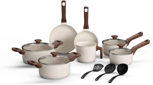 Mimo Style, Conjunto de Panelas 10 Peças Pratic Cook Marmol - Imagem 2
