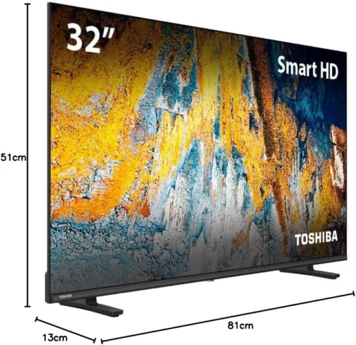 Toshiba Smart TV 32 Polegadas HD LED 32V35L com WiFi, Dolby Audio, VIDAA, 60 Hz e Espelhamento de Tela - Imagem 11