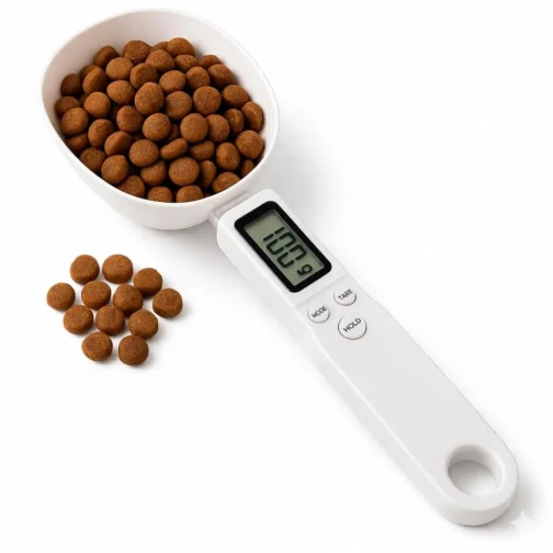 Colher Medidora Balança Digital Eletrônica Dosador de Precisão Tela LCD Para Cozinha Temperos Dietas Ração de Pets Suplementos Com Capacidade de Pesagem de Até 500g com função tara - Imagem 2