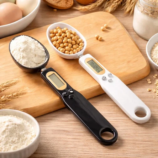 Colher Medidora Balança Digital Eletrônica Dosador de Precisão Tela LCD Para Cozinha Temperos Dietas Ração de Pets Suplementos Com Capacidade de Pesagem de Até 500g com função tara - Imagem 9