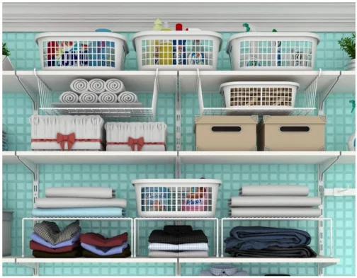 Kit com 3 Prateleiras Organizador de Cozinha Grande Aço DiCarlo Branco - Imagem 5