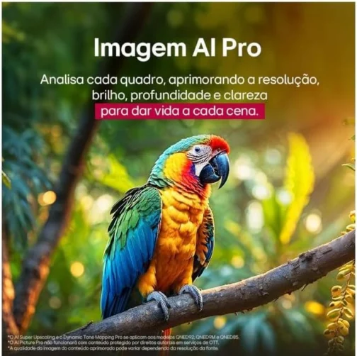 Smart TV 4K 55" LG QNED 55QNED80 Processador α7 AI Ger8 Super Slim Design Local Dimming Alexa Integrado WebOS 25 - Imagem 10