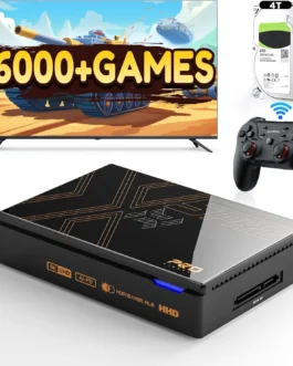 Kinhank Super Console X5 PRO Retro Gaming Console with 16,000+ Games,Android 12.0 OS, Emulator Consoles,8K UHD Output, AV1, WiFi 6 BT 5.0, RK3588S Chipset, Wireless Controller Included