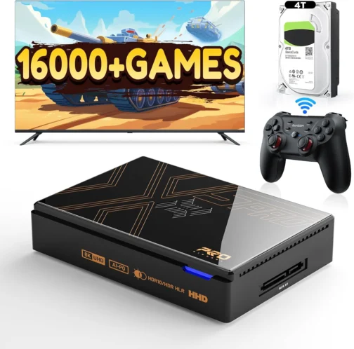 Kinhank Super Console X5 PRO Retro Gaming Console with 16,000+ Games,Android 12.0 OS, Emulator Consoles,8K UHD Output, AV1, WiFi 6 BT 5.0, RK3588S Chipset, Wireless Controller Included - Imagem 2
