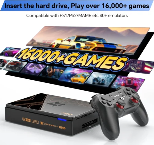 Kinhank Super Console X5 PRO Retro Gaming Console with 16,000+ Games,Android 12.0 OS, Emulator Consoles,8K UHD Output, AV1, WiFi 6 BT 5.0, RK3588S Chipset, Wireless Controller Included - Imagem 3