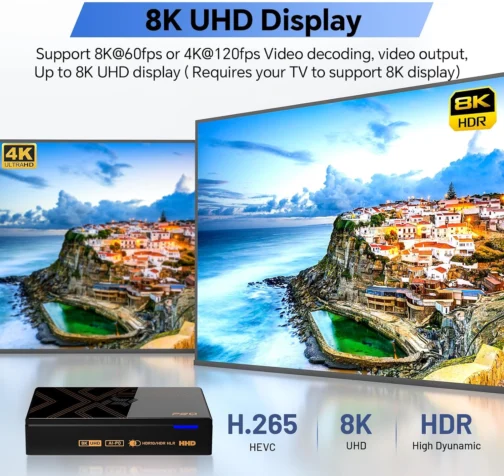 Kinhank Super Console X5 PRO Retro Gaming Console with 16,000+ Games,Android 12.0 OS, Emulator Consoles,8K UHD Output, AV1, WiFi 6 BT 5.0, RK3588S Chipset, Wireless Controller Included - Imagem 6