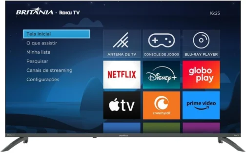 TV Smart TV 50” Britânia Roku TV LED Dolby Audio BTV50VA4REGB - Imagem 3