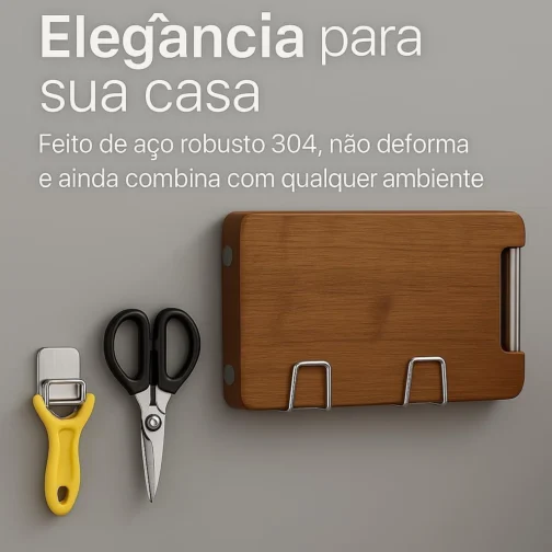 Kit 2 Porta Esponjas Pia Cozinha em Aço Inox Adesivo Organizador Pia (2 un) - Imagem 7