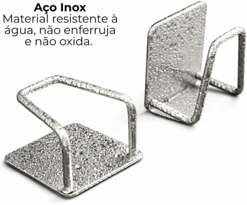 Suporte de Esponja Gancho para Pia, Aço Inox, Cozinha, 3 Unidades - Pazie® - Imagem 4