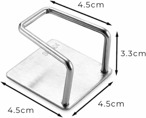 Suporte de Esponja Gancho para Pia, Aço Inox, Cozinha, 3 Unidades - Pazie® - Imagem 5