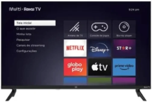 Smart TV Multi Roku 32" HD 3 HDMI 2 USB Compatível com Alexa e Google Home - TL052M - Imagem 3