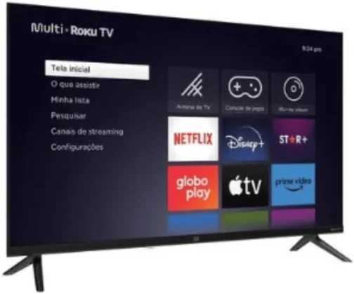 Smart TV Multi Roku 32" HD 3 HDMI 2 USB Compatível com Alexa e Google Home - TL052M - Imagem 4