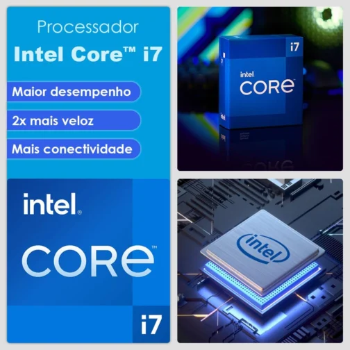 PC Gamer Completo Intel Core i7 16GB SSD 1TB Radeon RX 580 8GB 256 Bits 400W Monitor 23" Kit Gamer Strong Tech - Imagem 6