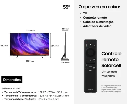 Samsung Vision AI TV 55" OLED 4K S85H - Imagem 9