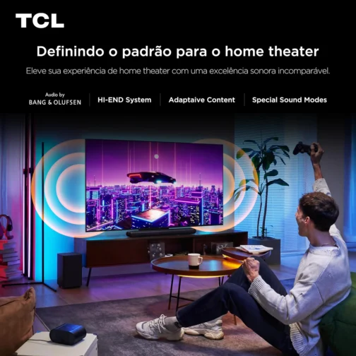 Smart TV TCL 75 Polegadas QLED Mini LED 4K C7K WiFi Bluetooth Google TV 4 HDMI 144Hz HDR10+ 75C7K - Imagem 9