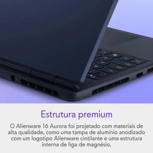 Notebook Gamer Dell Alienware 16 Aurora AC16250 AC16-C5210H-U5 16" WQXGA Intel Core5 8GB 512GBSSD NVIDIA RTX3050 Linux - Imagem 4