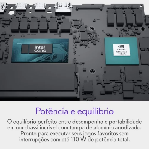 Notebook Gamer Dell Alienware 16 Aurora AC16250 AC16-C5210H-U5 16" WQXGA Intel Core5 8GB 512GBSSD NVIDIA RTX3050 Linux - Imagem 6