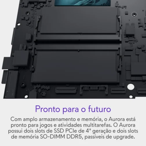 Notebook Gamer Dell Alienware 16 Aurora AC16250 AC16-C5210H-U5 16" WQXGA Intel Core5 8GB 512GBSSD NVIDIA RTX3050 Linux - Imagem 9