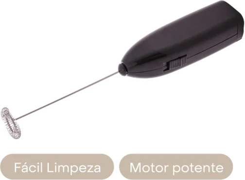 LYOR - Mini Mixer Misturador Elétrico para Bebidas - Inox e Plástico Preto - Eficiente e Compacto para Batidas e Misturas Rápidas - Imagem 5