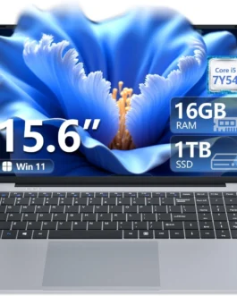Laptop, laptop de 15,6 polegadas Core i5-7Y54 (até 3,20 GHz), Win 11 Pro Lap Top, 16GB RAM 1TB SSD PC, Office 365, FHD 1920 * 1080, gráficos UHD, KB retroiluminado, abertura de 180°, WIFI5, BT4.2