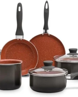 Brinox – Jogo de Panelas Antiaderente Ceramic Life 6 Peças Easy – Carbono