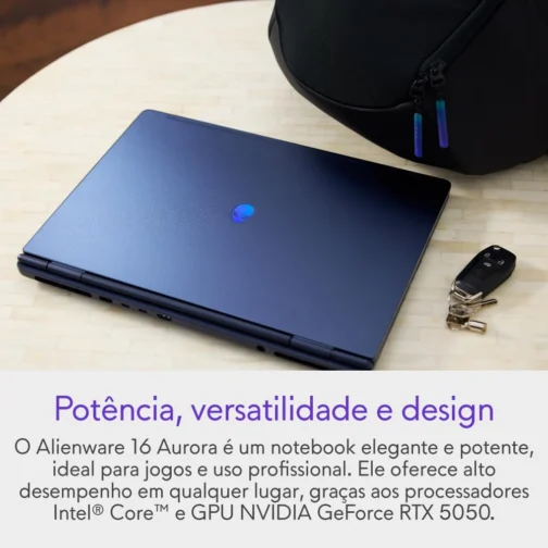 Notebook Gamer Dell Alienware 16 Aurora AC16250 AC16-C7240H-M90 16" WQXGA Intel Core7 32GB 1TBSSD NVIDIA RTX5050 Win11 - Imagem 4