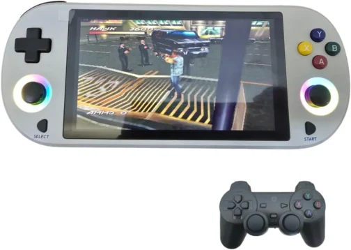 Console Portátil Retrô M22 Pro, Tela IPS 5 Polegadas, 64GB, Controle Sem Fio 2.4G, HDMI, Bateria 3000mAh - Imagem 2