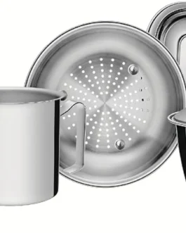 Jogo de Panelas com Fundo Triplo 7 Peça Tramontina Inox