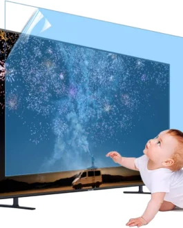 XRRX Película protetora de tela de TV de 43 a 65 polegadas, fosca, antirreflexo, para ambientes externos, internos, antiluz azul, à prova de poeira, alivia a tensão ocular e dorme melhor, para LCD, LED, OLED 4K / 1338 x 756 mm