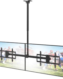 Suporte de teto duplo para TV de 43 a 86 polegadas até 50 kg/lado
