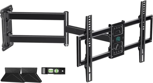 HCMOUNTING Braço longo de suporte de parede para TV de canto para TVs de 43 - Imagem 2