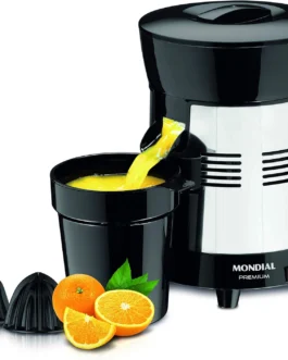 MONDIAL Extrator de Sucos Turbo Premium Preto/Inox, 250W, Bivolt – E-10