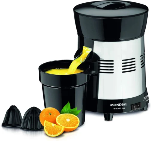 MONDIAL Extrator de Sucos Turbo Premium Preto/Inox, 250W, Bivolt - E-10 - Imagem 2