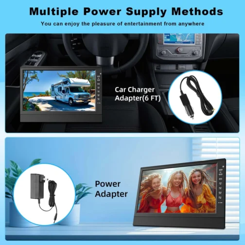 Feihe Tv Pequena Portátil De 12 Polegadas Com Tela Hd, Portas Hdmi E Usb, Sintonizador Digital Integrado E Design Compacto Para Uso Doméstico, Cozinha, Trailer E Viagens - Imagem 7