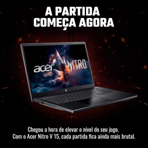 Notebook Gamer Acer Nitro V15 ANV15-52-52VN Intel® Core™ i5-13420H 13ªG 512 GB SSD 16 GB RAM RTX 4060 15.6” - Imagem 4