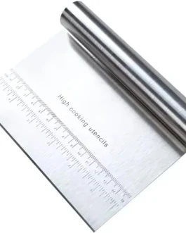 Espátula Multiuso Inox Premium com Régua de Medição 15cm Prática para Confeitar Cortar Raspar Organizar Dividir Alimentos Massas Legumes Bolos Pães Ideal para Cozinha de Fácil Manuseio