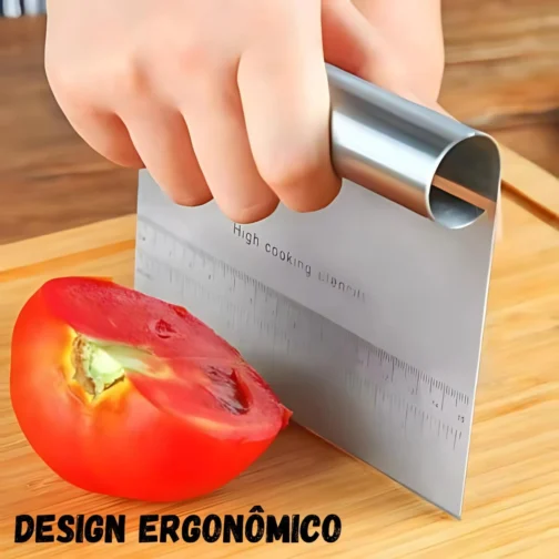 Espátula Multiuso Inox Premium com Régua de Medição 15cm Prática para Confeitar Cortar Raspar Organizar Dividir Alimentos Massas Legumes Bolos Pães Ideal para Cozinha de Fácil Manuseio - Imagem 6
