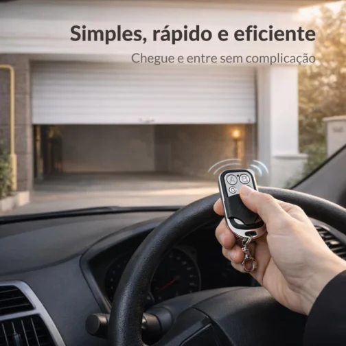 Kit 2 Controles Remotos para Portão Eletrônico 433MHz | Duplicador Universal 4 Botões | Compatível com Alarmes, Portões e Cercas | Compacto com Chaveiro Metálico - Imagem 4