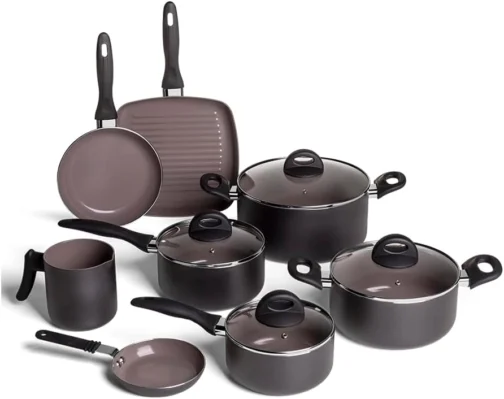 Brinox - Jogo de Panelas 8 Peças Ceramic Life Smart Plus - Preto - Imagem 2