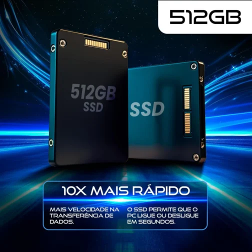 PC Gamer Completo Intel Core i7 8GB SSD 512GB Monitor 19" Fonte 300W Kit Gamer Strong Tech - Imagem 7