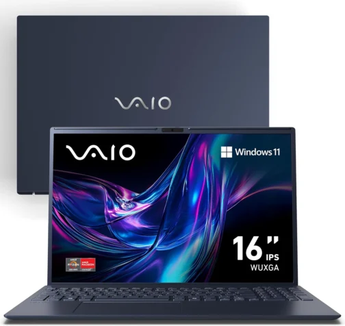 Notebook VAIO FE16 AMD Ryzen 5-5625U Windows 11 Home 32GB RAM 512GB SSD Wi-Fi 6 Tela 16'' IPS WUXGA Antirreflexo - Cinza Grafite - VJFE69F11X-B1011H - Permite upgrade de memória RAM e SSD - Imagem 2
