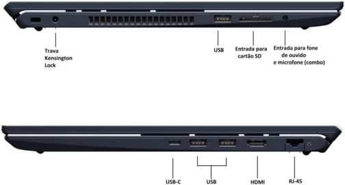 Notebook VAIO FE16 AMD Ryzen 5-5625U Windows 11 Home 32GB RAM 512GB SSD Wi-Fi 6 Tela 16'' IPS WUXGA Antirreflexo - Cinza Grafite - VJFE69F11X-B1011H - Permite upgrade de memória RAM e SSD - Imagem 5
