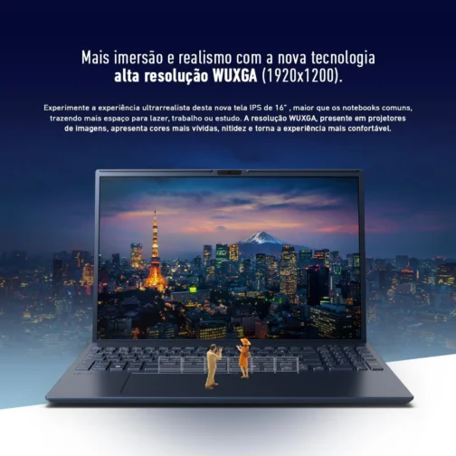 Notebook VAIO FE16 AMD Ryzen 5-5625U Windows 11 Home 32GB RAM 512GB SSD Wi-Fi 6 Tela 16'' IPS WUXGA Antirreflexo - Cinza Grafite - VJFE69F11X-B1011H - Permite upgrade de memória RAM e SSD - Imagem 12