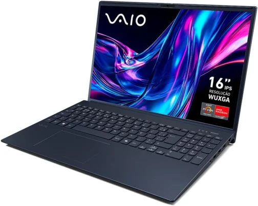 Notebook VAIO FE16 AMD Ryzen 5-5625U Windows 11 Home 32GB RAM 512GB SSD Wi-Fi 6 Tela 16'' IPS WUXGA Antirreflexo - Cinza Grafite - VJFE69F11X-B1011H - Permite upgrade de memória RAM e SSD - Imagem 15