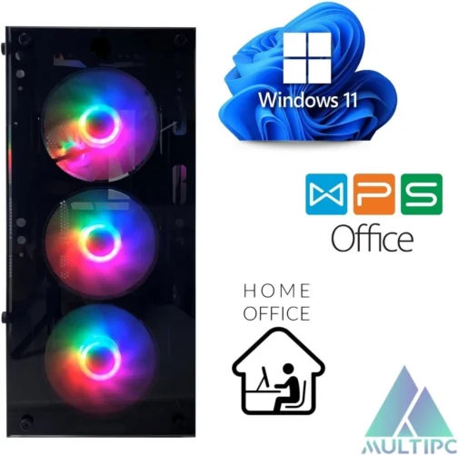 Computador Gamer MultiPC I5 16GB SSD 1TB NVMe RX550 Win11 Pro Ideal para Jogos, Estudos, Home Office e Edição - Imagem 6