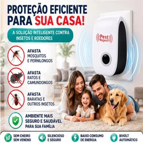 Repelente Eletrônico Ultrassônico Anti-Pragas Bivolt - Imagem 4