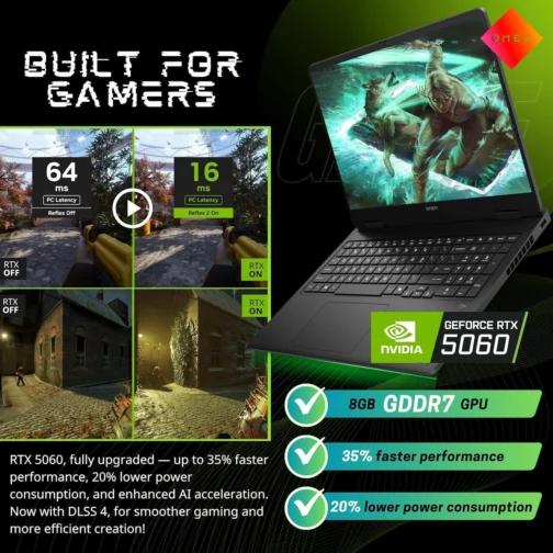 Lenovo Laptop para jogos LOQ 15.6 RTX 5060 - i7-13650HX - Tela IPS FHD 144Hz - 32 GB DDR5 RAM - SSD PCIe de 1 TB - Teclado retroiluminado - Windows 11 - Wi-Fi 6 - Webcam - Cabo HDMI - Imagem 3