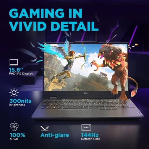 Lenovo Laptop para jogos LOQ 15.6 RTX 5060 - i7-13650HX - Tela IPS FHD 144Hz - 32 GB DDR5 RAM - SSD PCIe de 1 TB - Teclado retroiluminado - Windows 11 - Wi-Fi 6 - Webcam - Cabo HDMI - Imagem 4