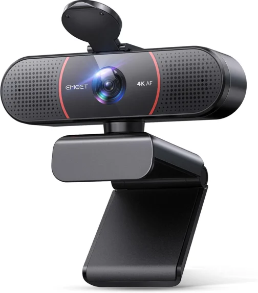 Webcam EMEET C960 4K, Sensor Sony UHD, Foco Automático PDAF, Microfones Duplos, Correção de Luz, FOV 73°, Capa de Privacidade - Imagem 2