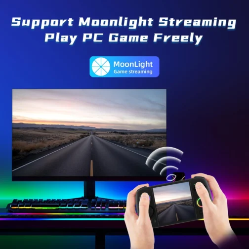 Voacle Console de Jogos Portátil Retrô Rg Cube, Sistema Android 13, Processador Unisoc T820, Tela Sensível Ao Toque Ips de 3,95", Bateria de 5200 Mah, Iluminação Rgb de 16 Milhões de Cores No Joystick - Imagem 7